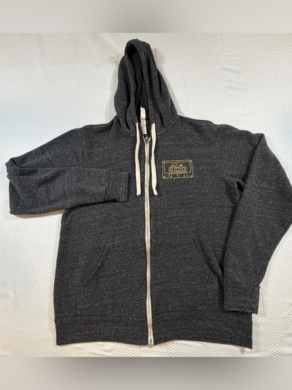Keb’ Mo’ Band Merch Full Zip Hoodie Heather Dark Gray Bella Canvas Size Large